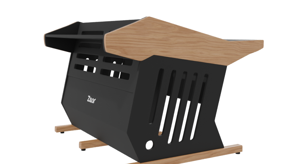 Modern Outdoor Fire Pit 3D - Professional 3D Model Render 7