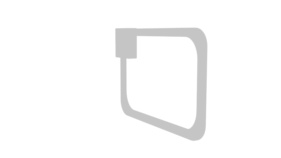 Stylish Rectangular Metal Frame 3D Model - Professional 3D Model Render 7