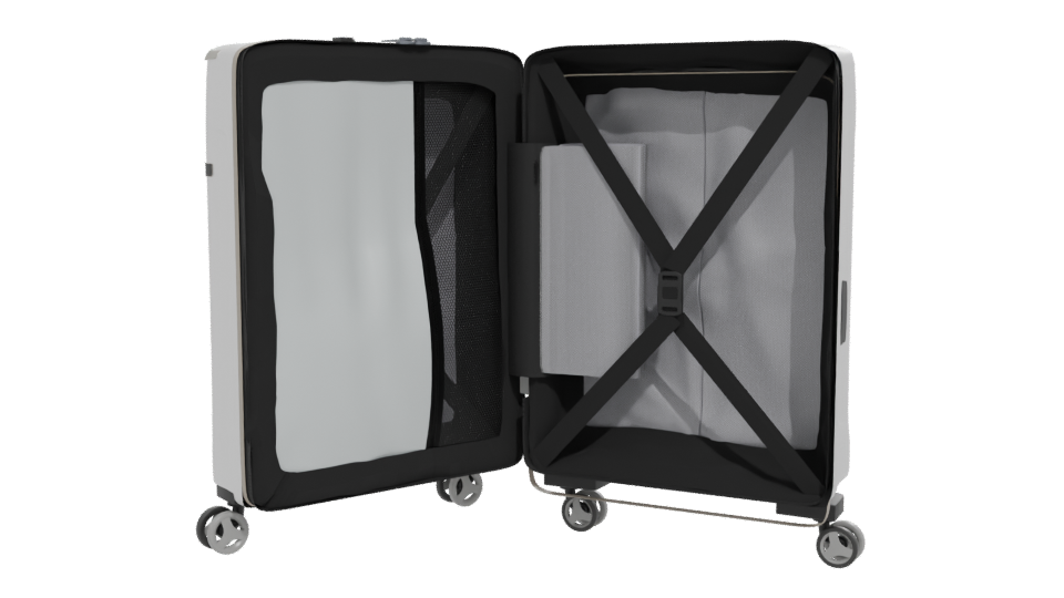 Stylish Luggage Suitcase Model - Professional 3D Model Render 12