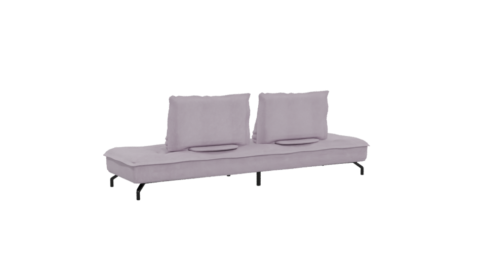 Stylish Modern Fabric Sofa 3D Model - Professional 3D Model Render 4