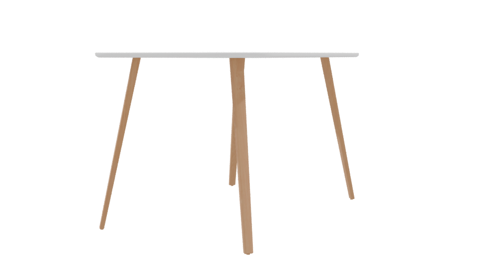 Contemporary Wooden Dining Table 3D Model - Professional 3D Model Render 9