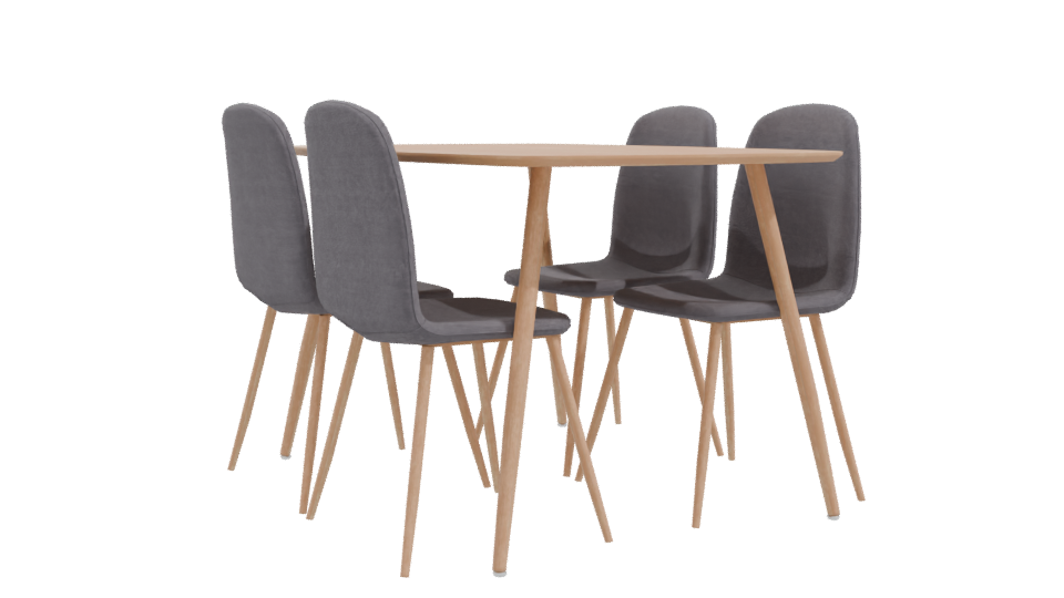 Stylish Modern Dining Set 3D - Professional 3D Model Render 10