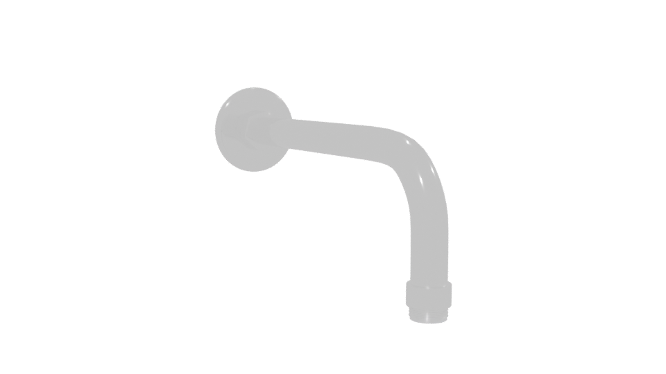 Stylish Curved Metal Pipe 3D Model - Professional 3D Model Render 13