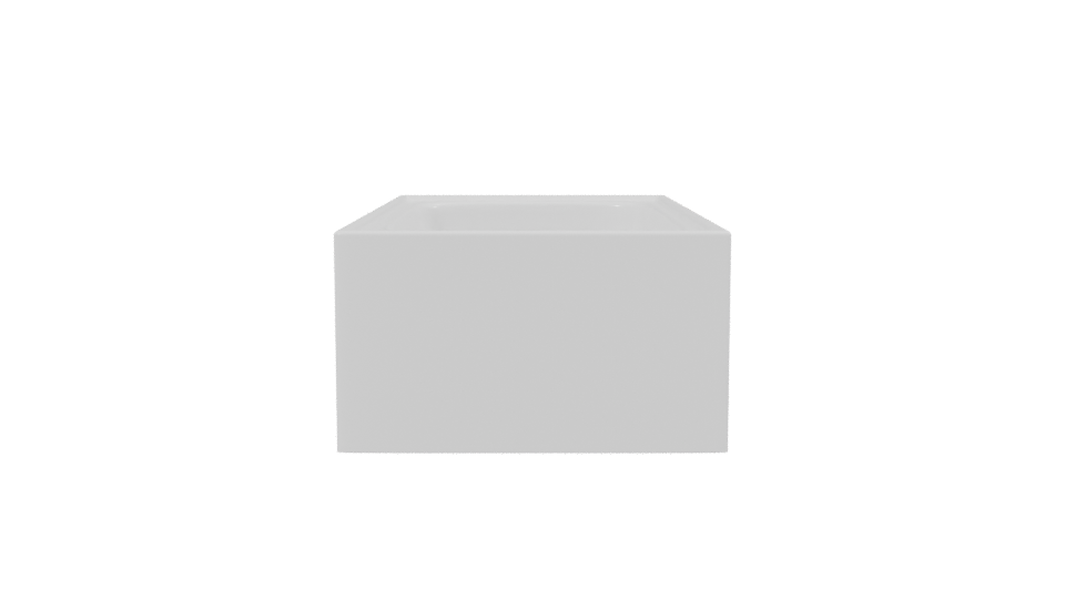 Minimalist Bathtub 3D Model - Professional 3D Model Render 2