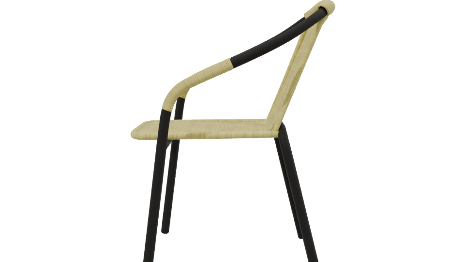 Stylish Outdoor Chair Model - Professional 3D Model Render 2