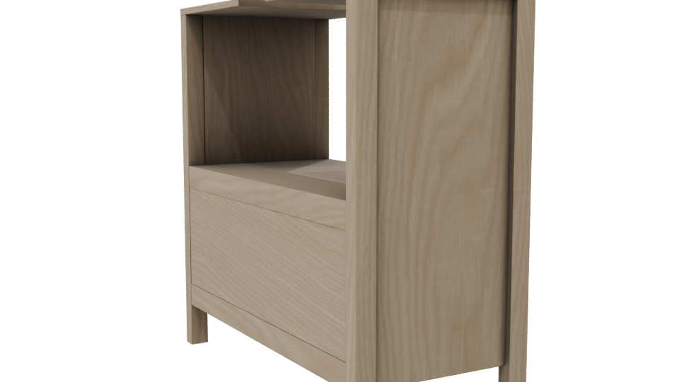 Contemporary Nightstand 3D Model - Professional 3D Model Render 7