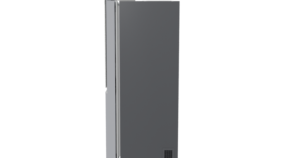 Sleek Smart Refrigerator 3D Model - Professional 3D Model Render 2