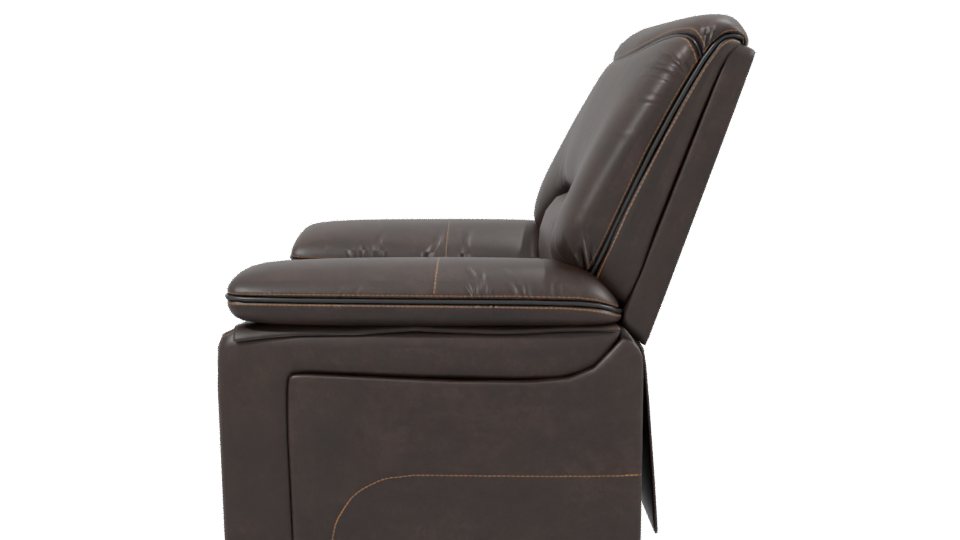 Luxurious Leather Recliner 3D Model - Professional 3D Model Render 2