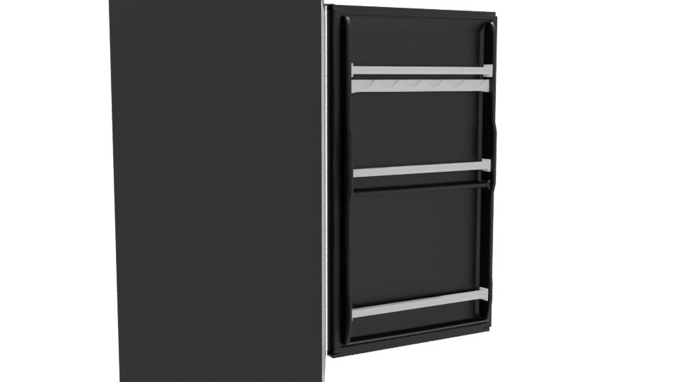 Minimalist Home Refrigerator 3D Model - Professional 3D Model Render 8