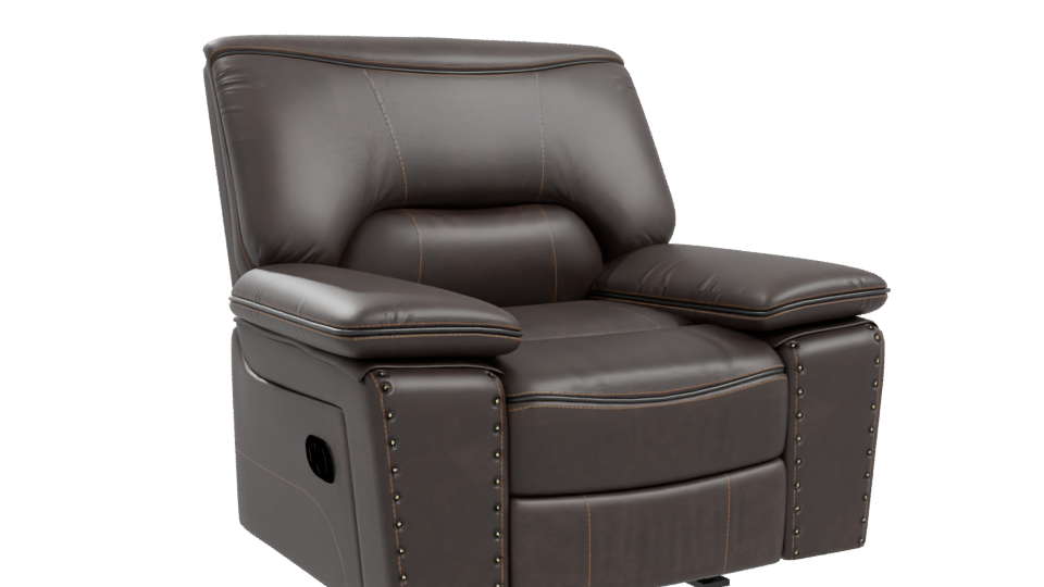 Luxurious Leather Recliner 3D Model - Professional 3D Model Render 10