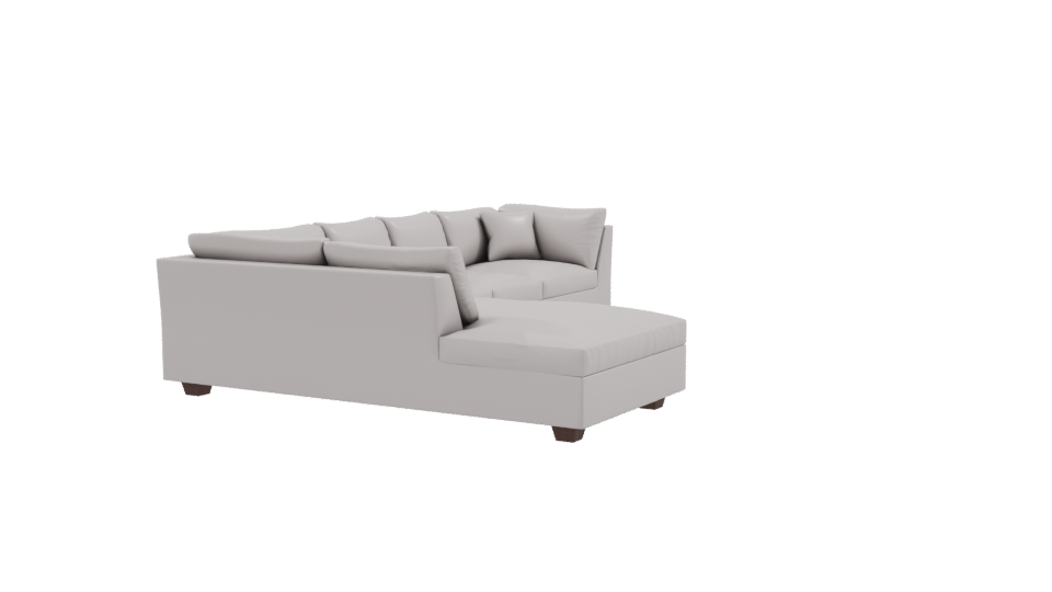 Beige Corner Sofa Model 3D - Professional 3D Model Render 9