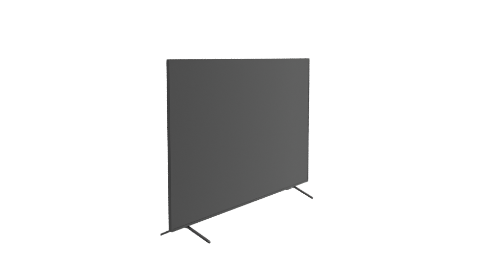 Sleek Flat Screen TV Model - Professional 3D Model Render 9
