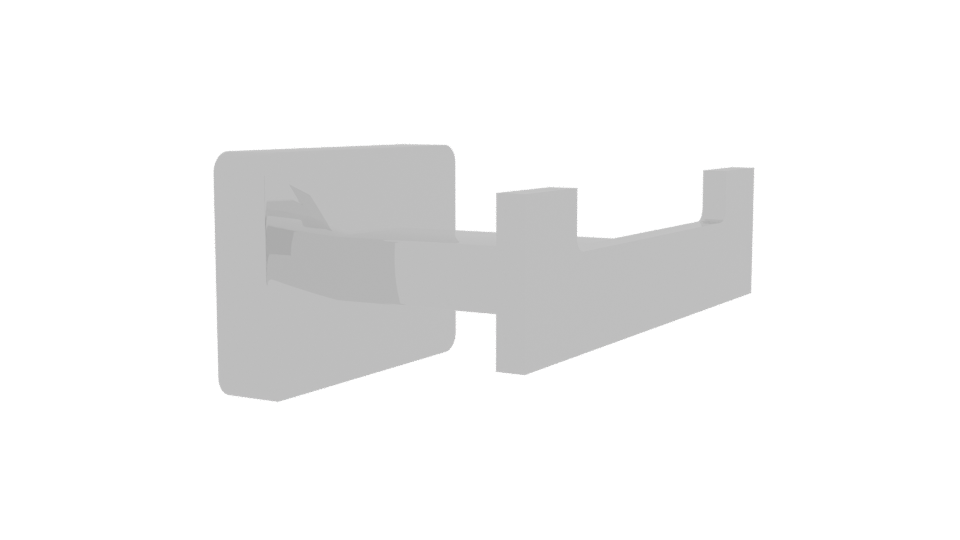 Stylized Metal Clip Holder Model - Professional 3D Model Render 9