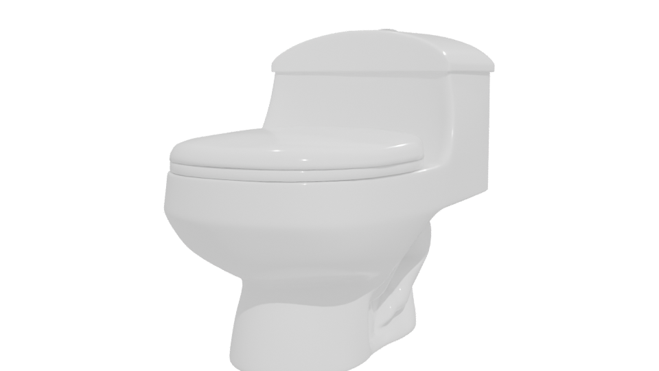 Sleek Modern Toilet 3D Model - Professional 3D Model Render 12