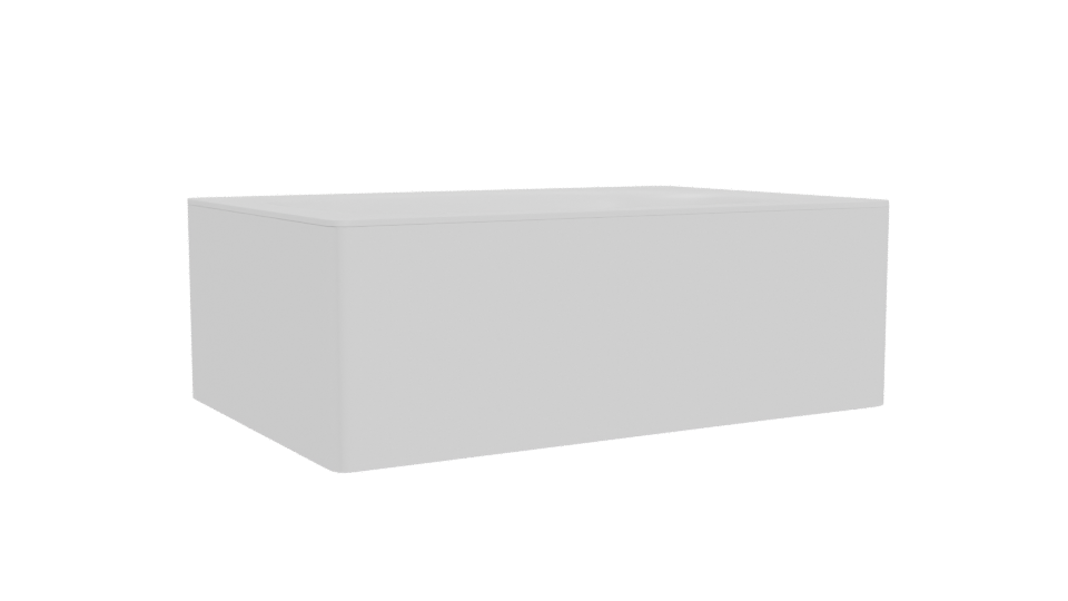 Elegant Modern Bathtub 3D Model - Professional 3D Model Render 4