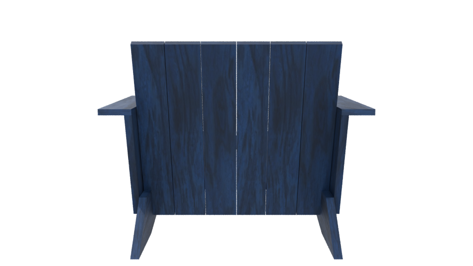 Stylish Outdoor Lounge Chair 3D - Professional 3D Model Render 5