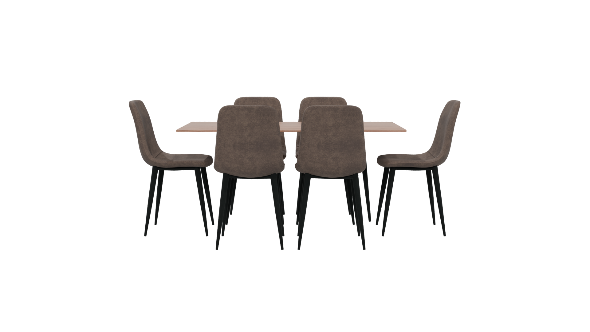 Stylish Modern Dining Set 3D - Professional 3D Model Render 5
