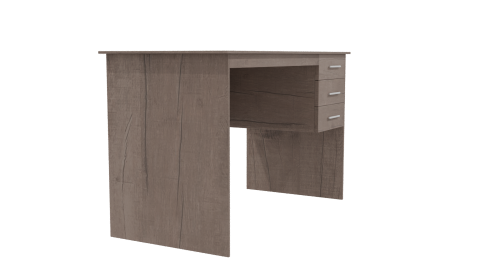 Modern Wooden Desk Model 3D - Professional 3D Model Render 9