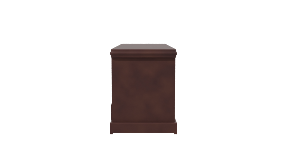 Wooden Storage Rack with Drawers 3D - Professional 3D Model Render 2