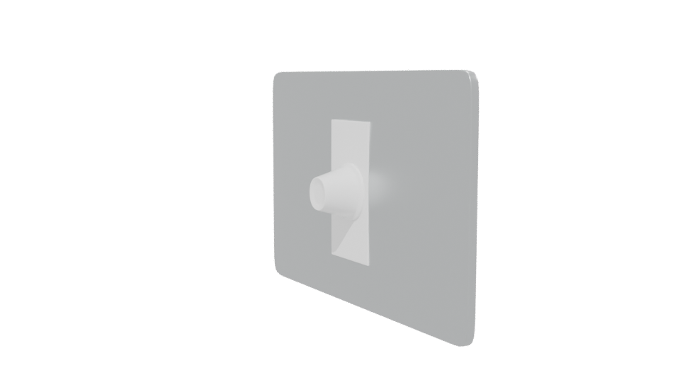 Sleek Modern Wall Switch 3D - Professional 3D Model Render 13
