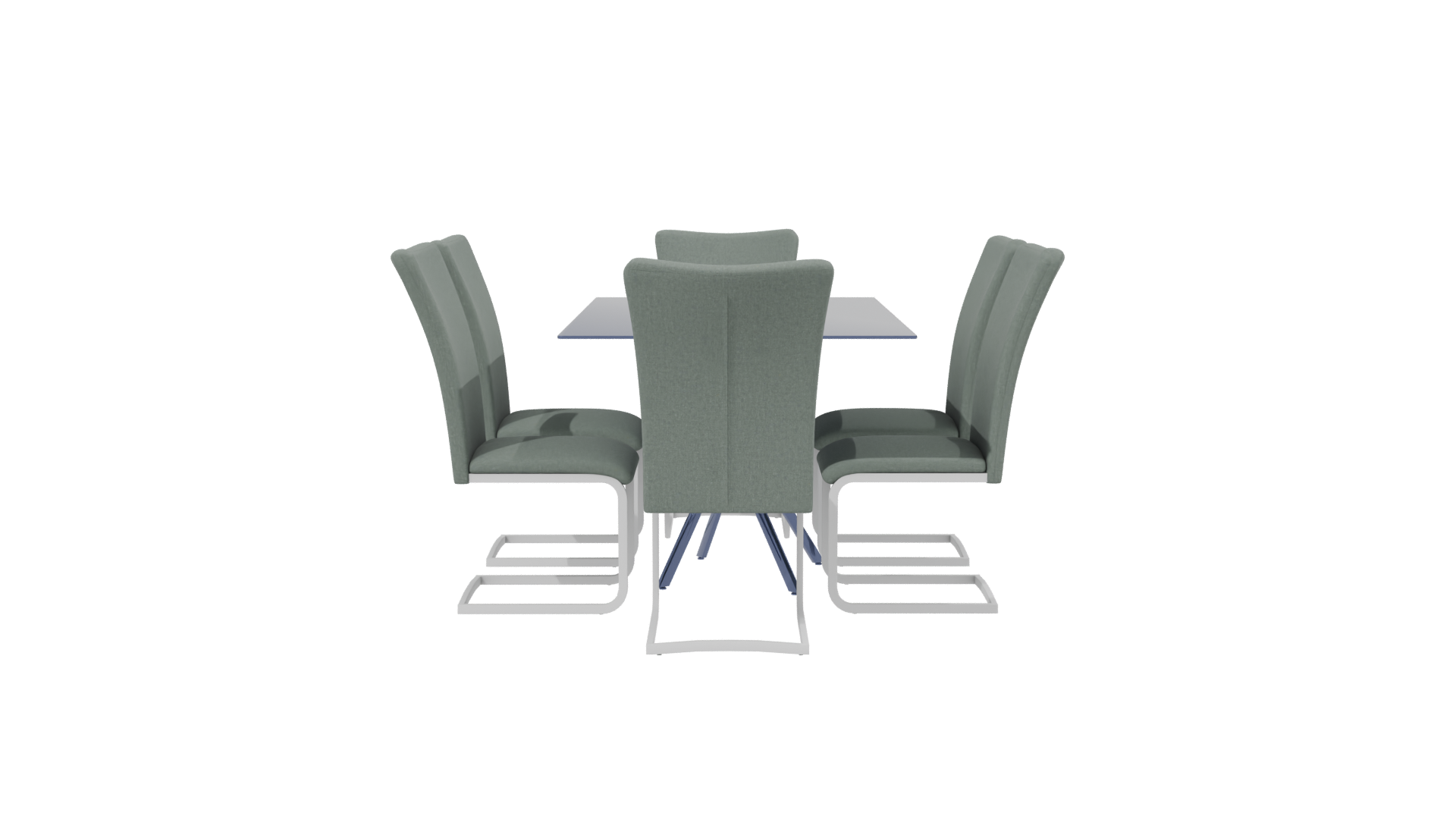 Rectangular Dining Table 3D Model - Professional 3D Model Render 2