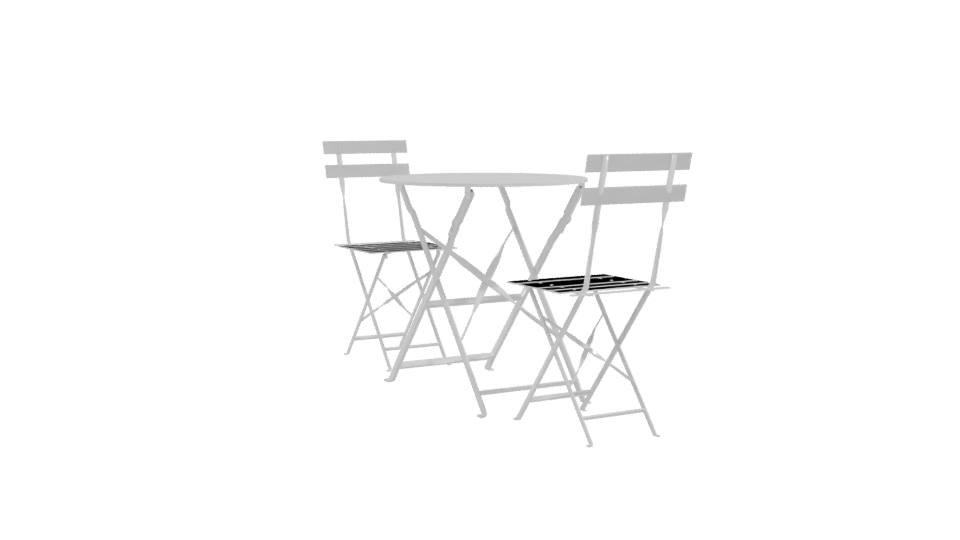 Stylish Patio Table Set Model - Professional 3D Model Render 10