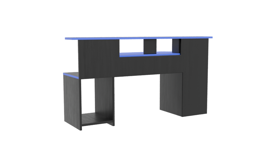 Sleek Modern Office Desk 3D - Professional 3D Model Render 4