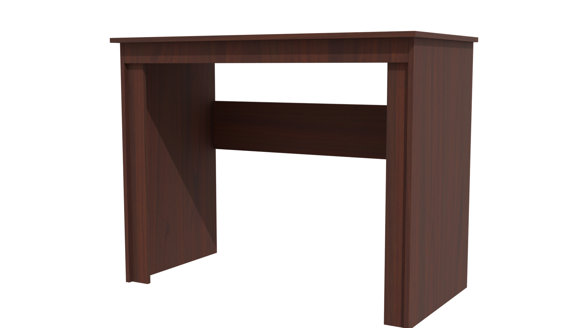Stylish Wooden Writing Desk 3D - Professional 3D Model Render 12