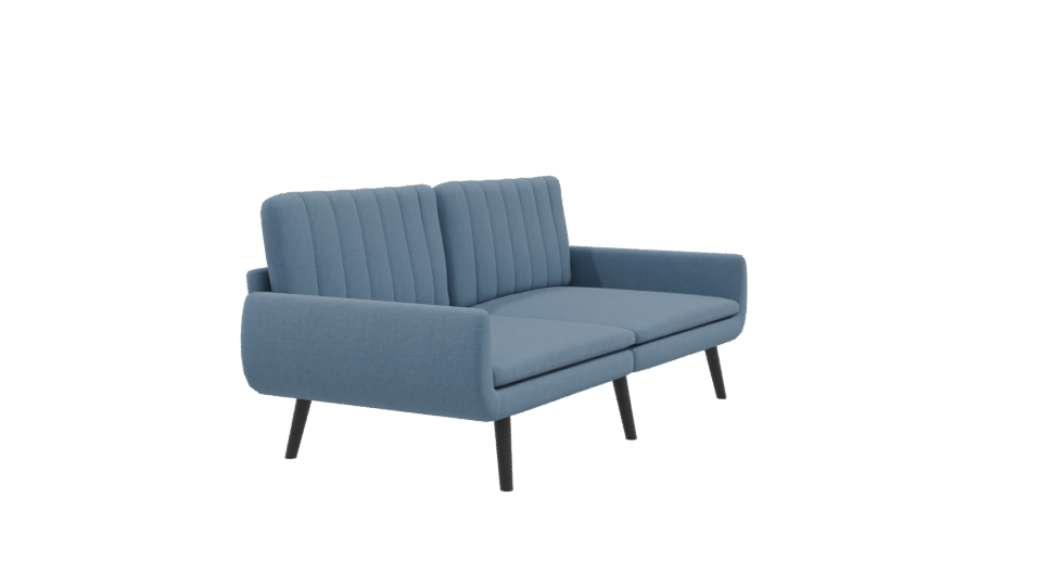Stylish Modern Two-Seater Sofa 3D Model - Professional 3D Model Render 9