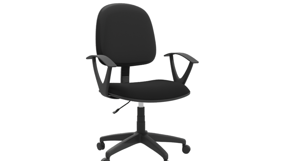 Ergonomic Black Office Chair 3D - Professional 3D Model Render 10