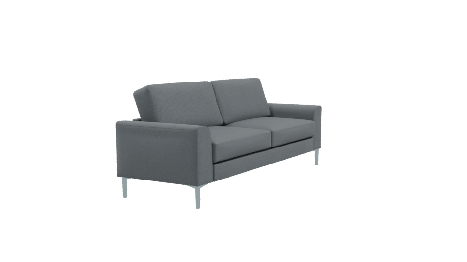 Contemporary Fabric Sofa 3D Model - Professional 3D Model Render 9