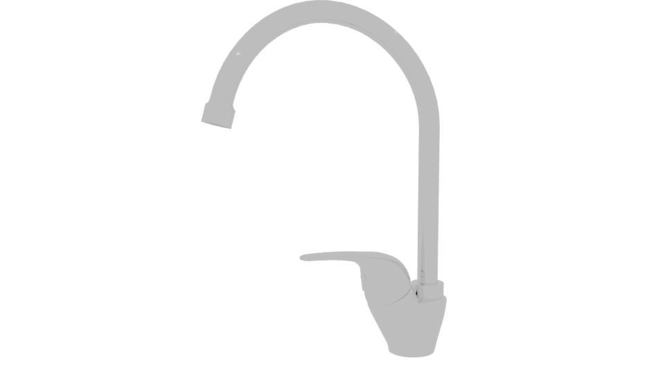 Sleek Modern Kitchen Faucet 3D Model - Professional 3D Model Render 13