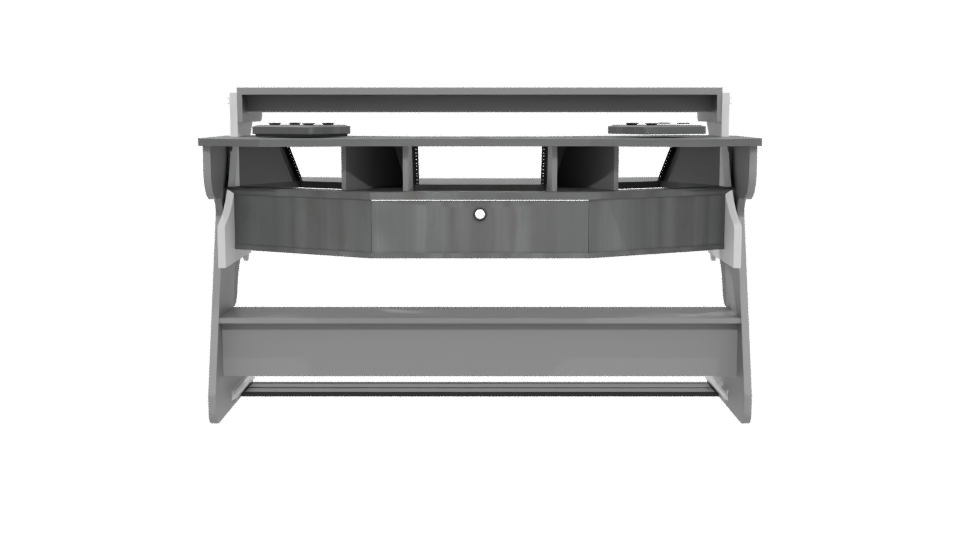 Stylish Modern Office Desk Model - Professional 3D Model Render 5