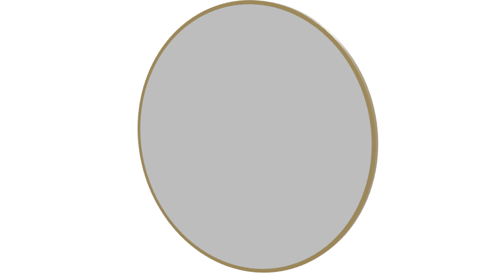 Elegant Round Mirror Model 3D - Professional 3D Model Render 12