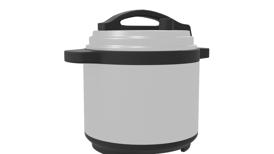 Stylish Kitchen Pressure Cooker 3D - Professional 3D Model Render 7