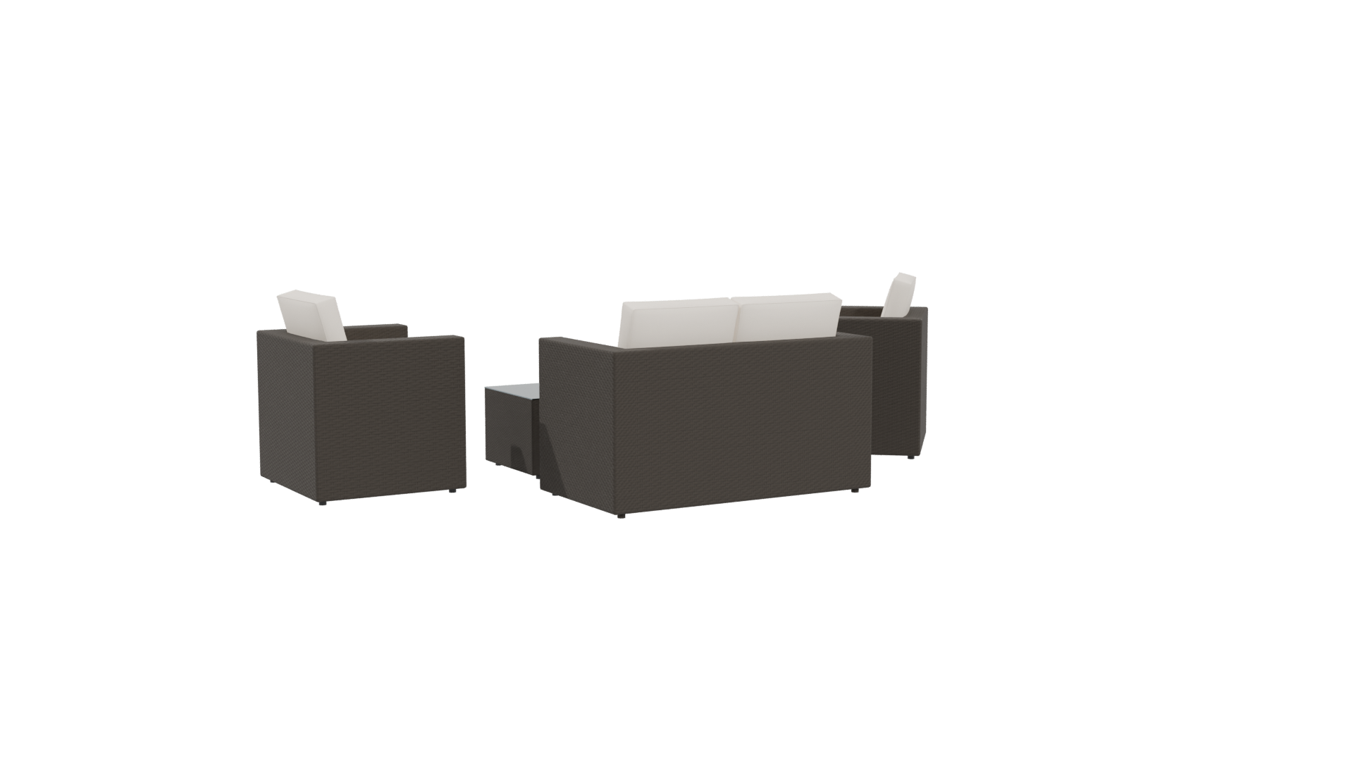 Modern Outdoor Furniture Set 3D - Professional 3D Model Render 4