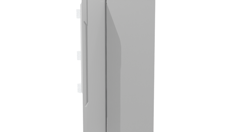 Double Door Refrigerator 3D Model - Professional 3D Model Render 2