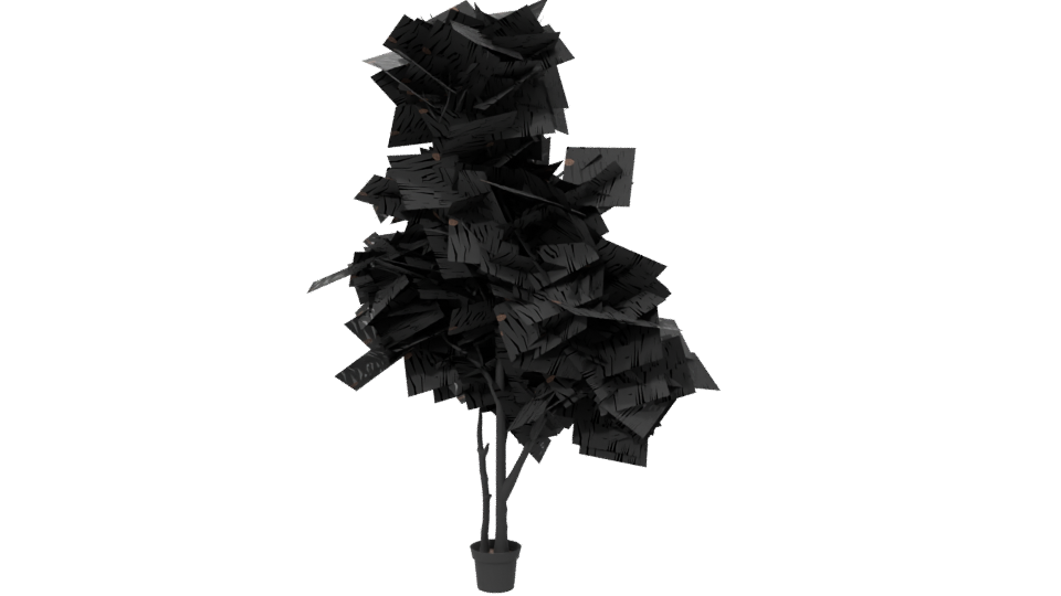 Realistic Potted Plant Model - Professional 3D Model Render 6