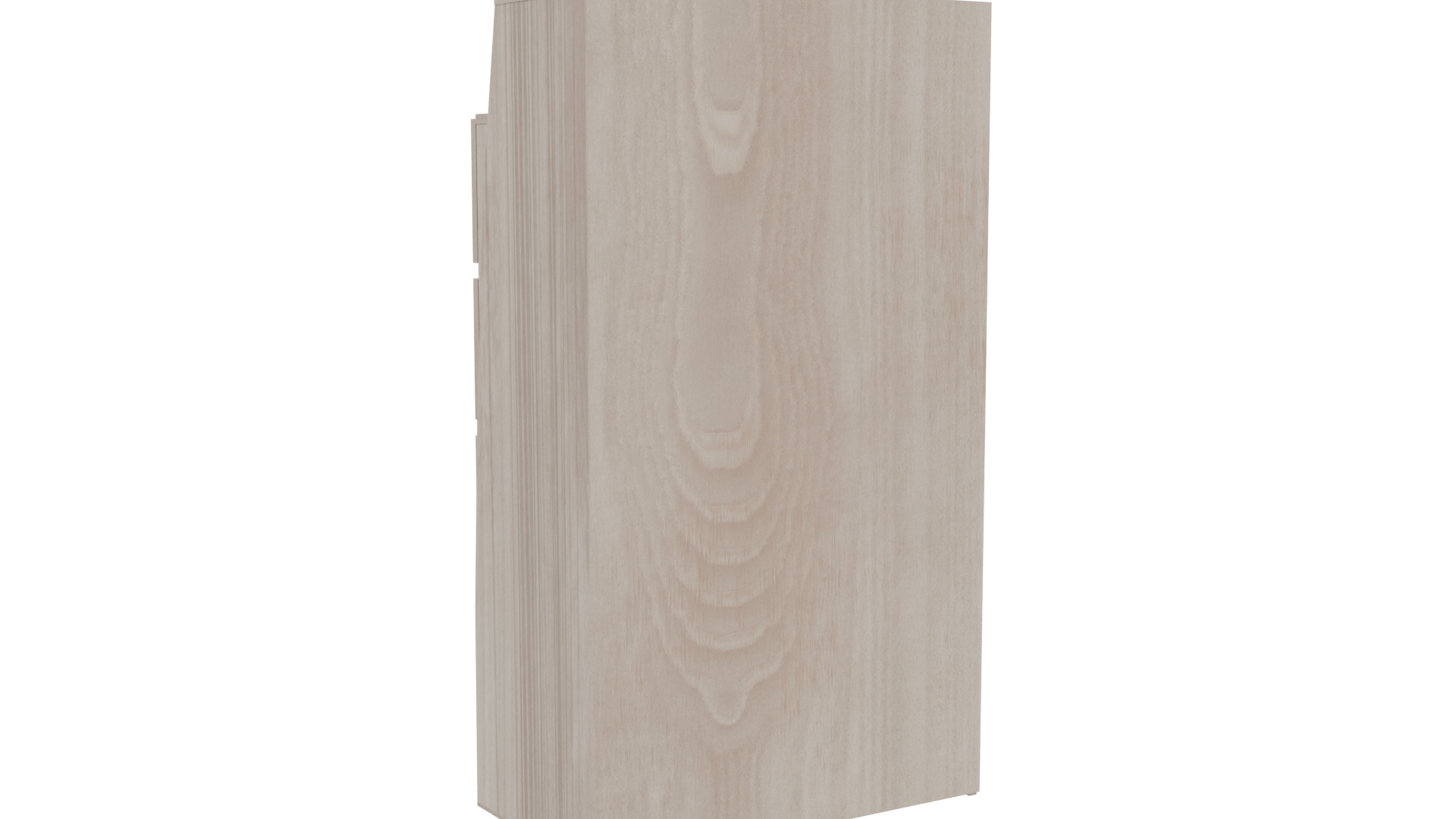 Elegant Modern Wooden Chest of Drawers 3D Model - Professional 3D Model Render 4