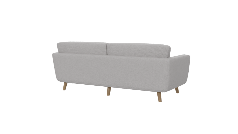 Contemporary Grey Sofa 3D Model - Professional 3D Model Render 6