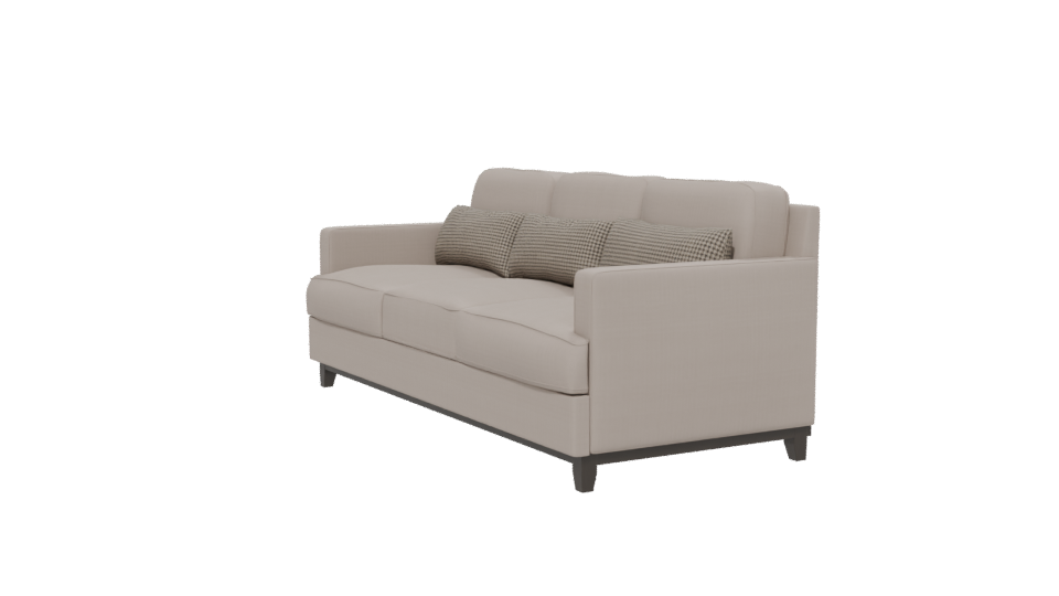 Contemporary Fabric Sofa 3D Model - Professional 3D Model Render 13
