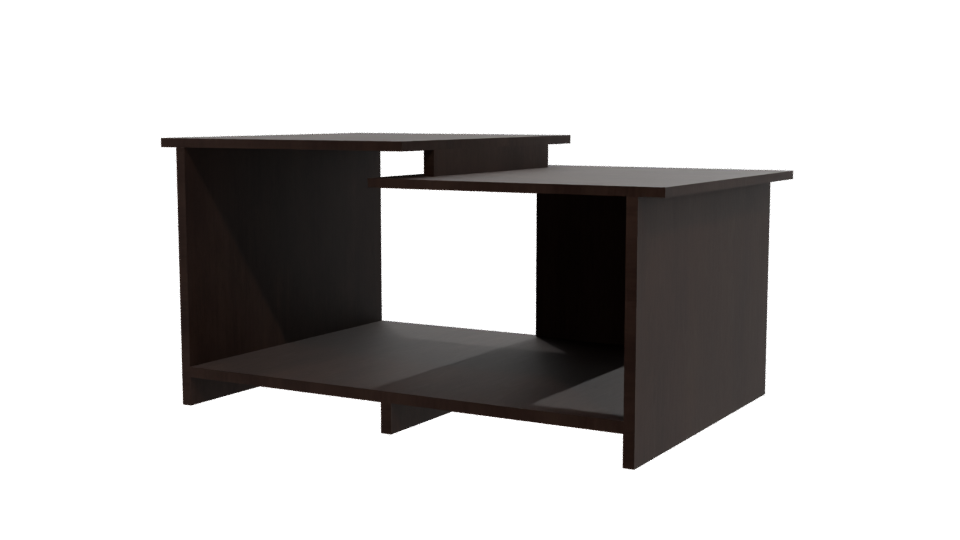 Contemporary Wooden Coffee Table 3D - Professional 3D Model Render 12