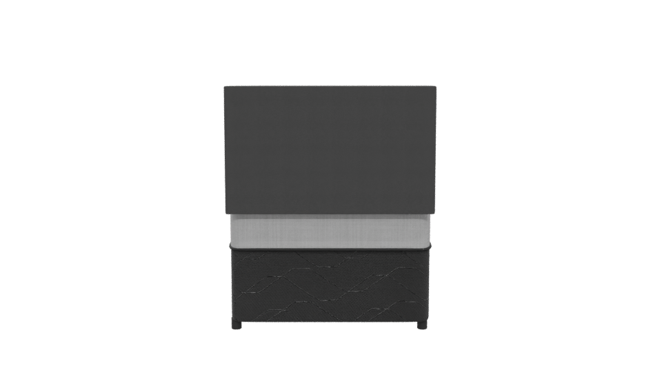 Stylish Single Bed 3D Model - Professional 3D Model Render 5