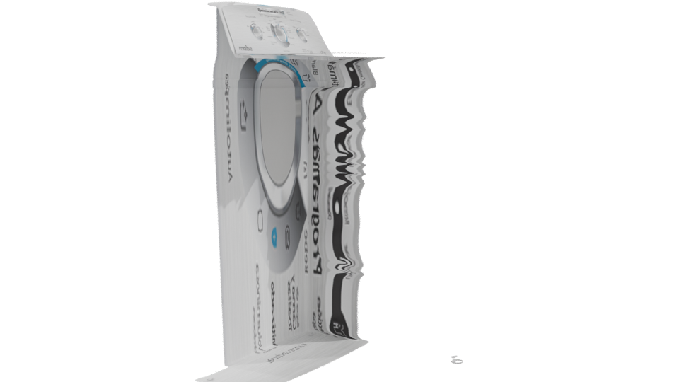 Stylish Top-Load Washing Machine 3D - Professional 3D Model Render 9