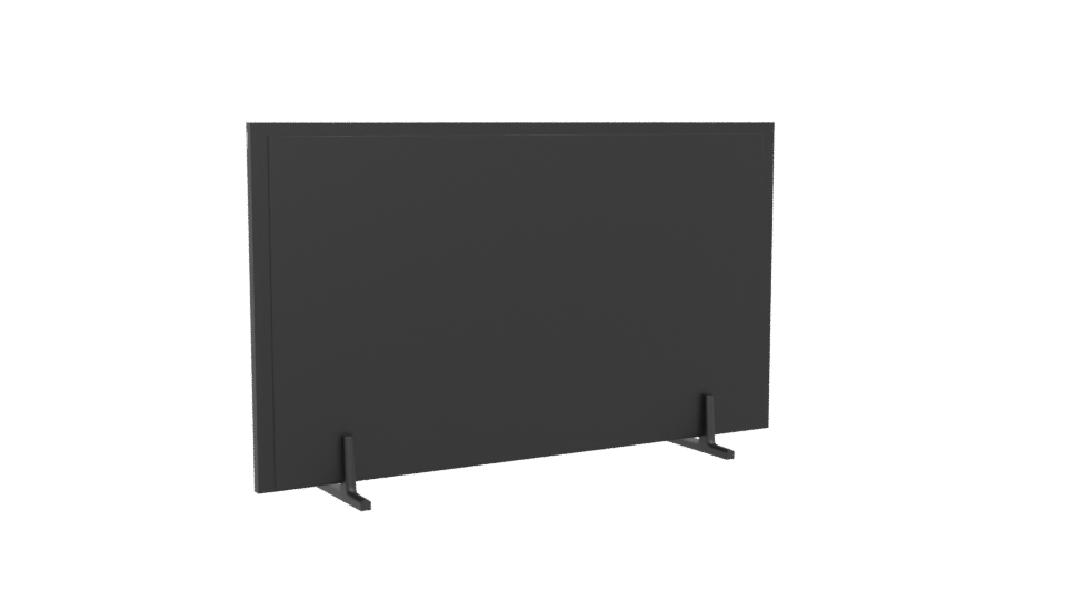 Sleek Minimalist Television Model - Professional 3D Model Render 4