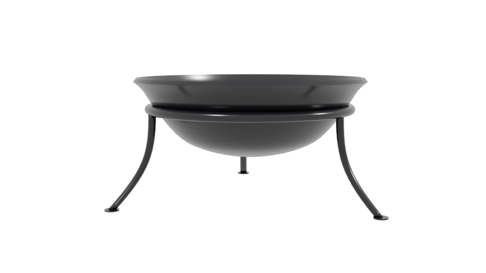 Modern Outdoor Fire Pit 3D - Professional 3D Model Render 2