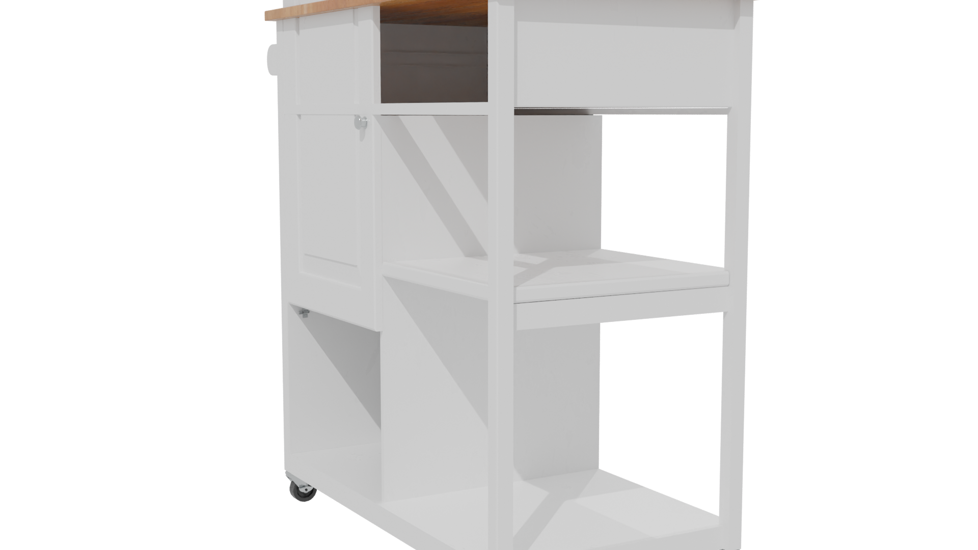 Modern Kitchen Cart Model 3D - Professional 3D Model Render 28