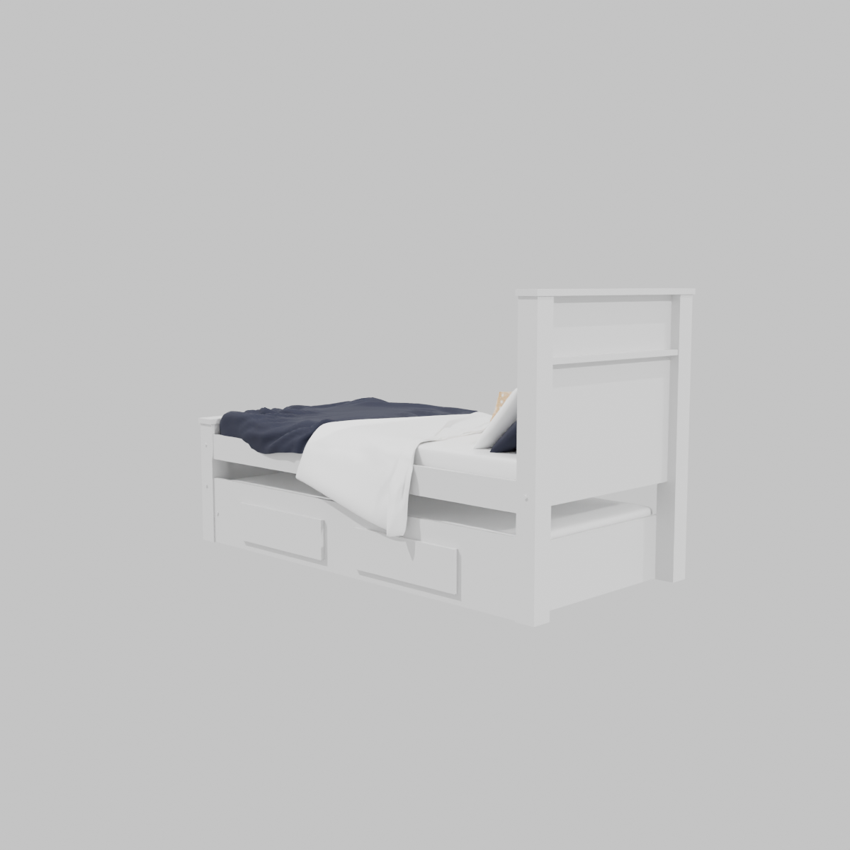 Diván Cama Smith Blanco 1 Plaza