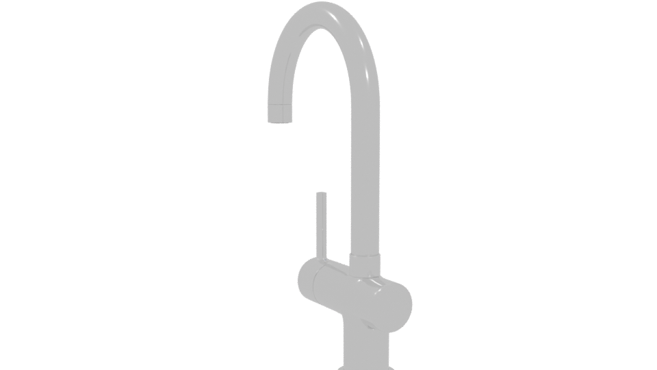Modern Kitchen Faucet Model - Professional 3D Model Render 4