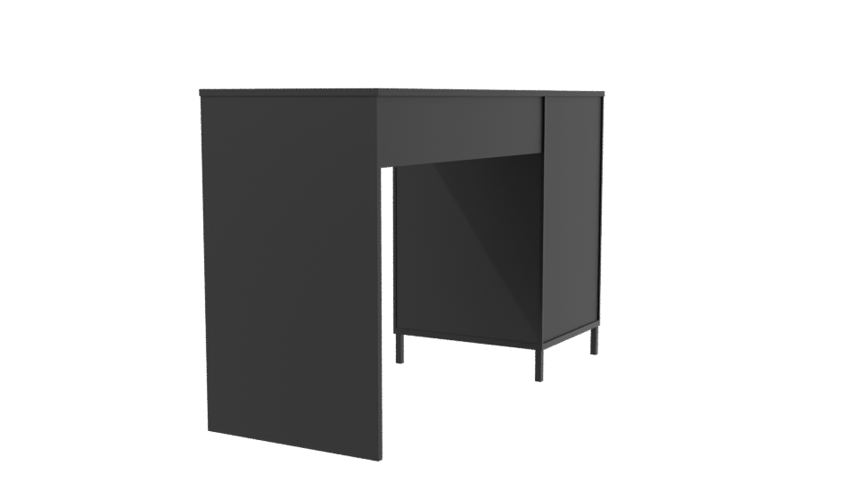 Stylish Modern Desk 3D Model - Professional 3D Model Render 3